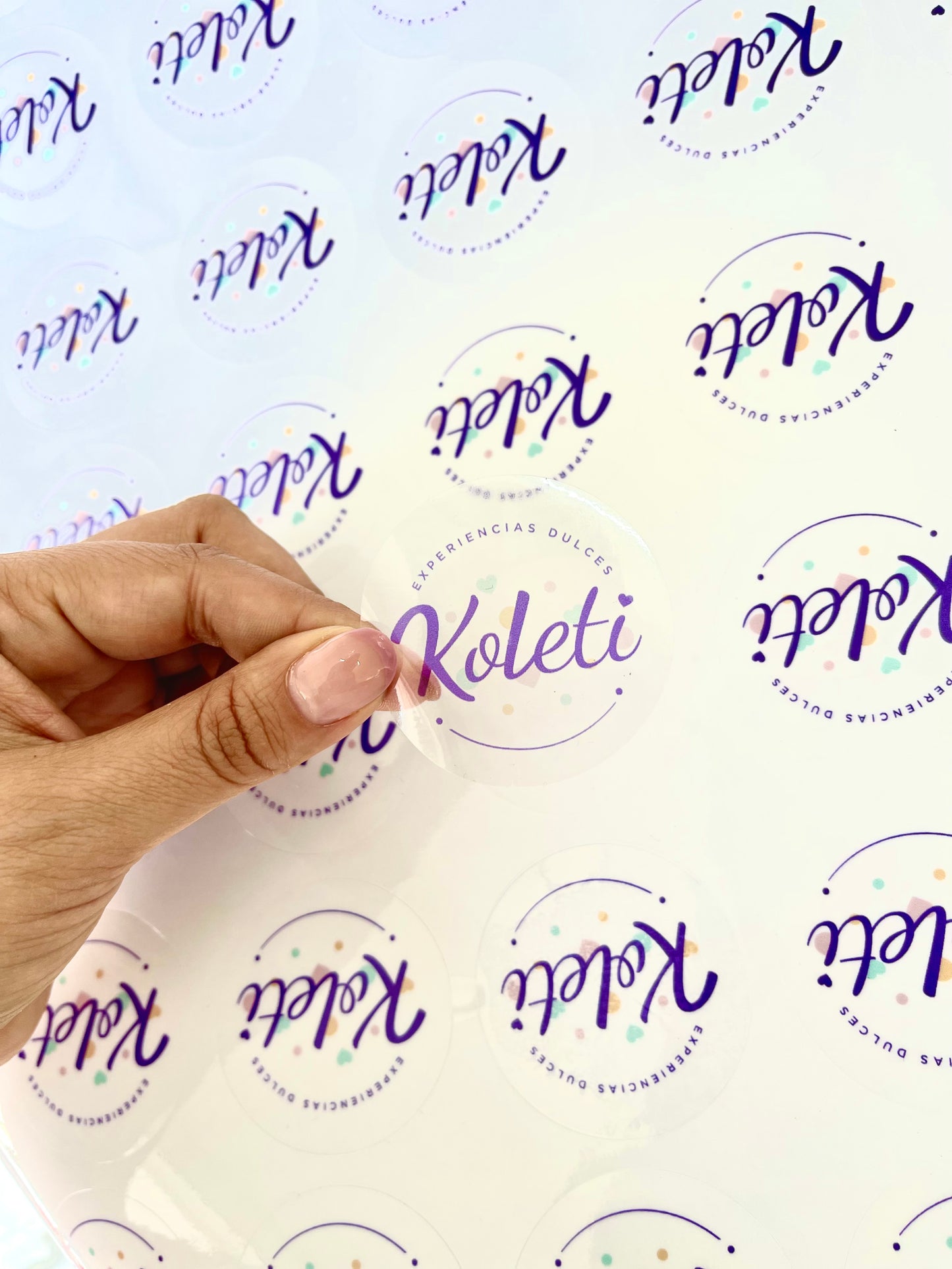 Sticker transparente