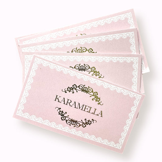 Tarjeta presentación con foil