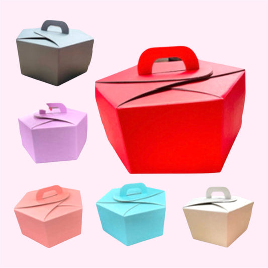 Caja Pastel hexagonal