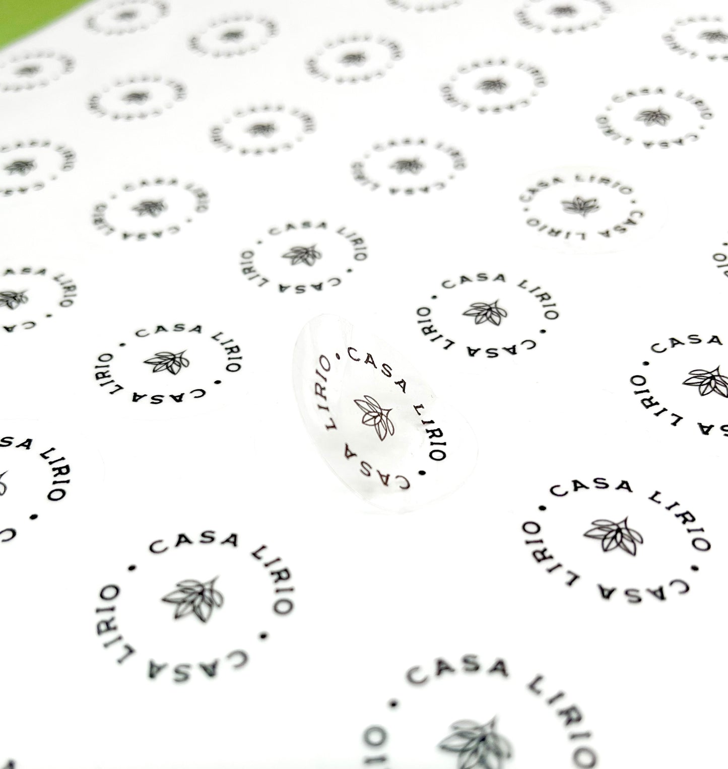 Sticker transparente