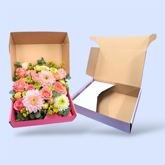 CAJA CON INSERTO PARA FLORES
