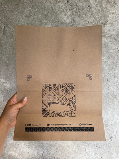 Bolsa Kraft comida/delivery