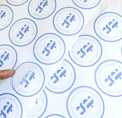 Sticker transparente