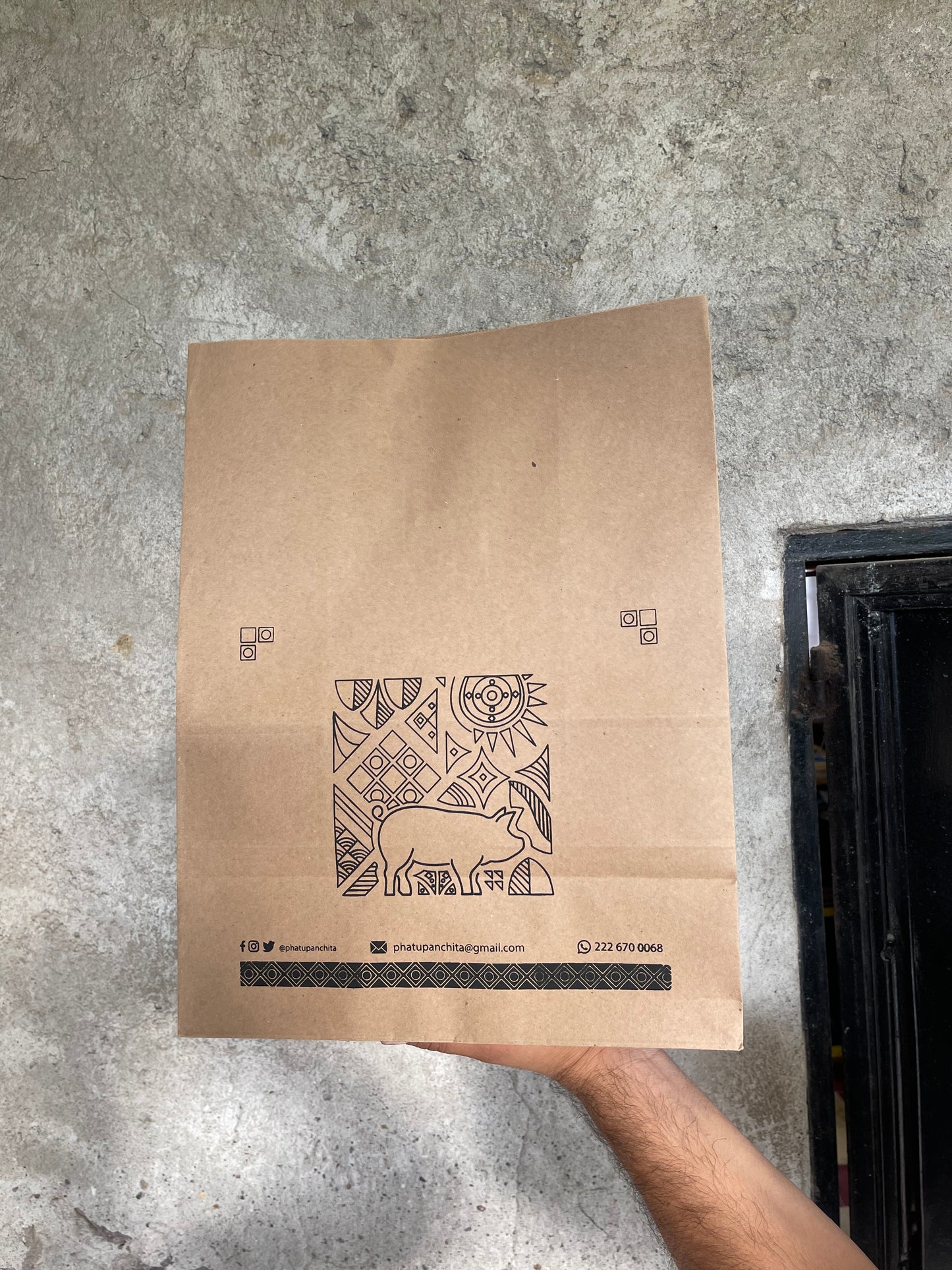 Bolsa Kraft comida/delivery