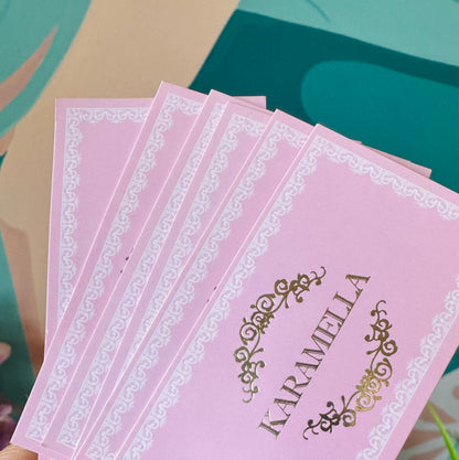 Tarjeta presentación con foil