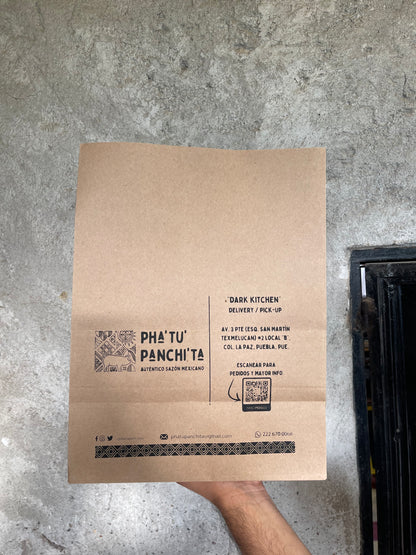 Bolsa Kraft comida/delivery