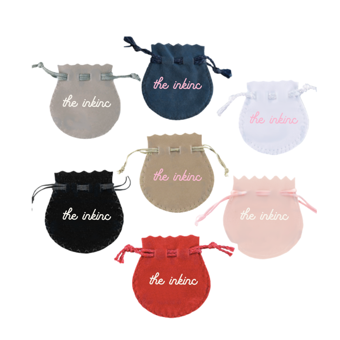 Bolsa de Velour ovalada